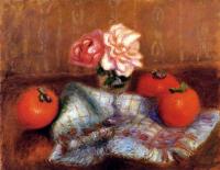 William James Glackens - Roses And Persimmons